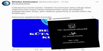 Belediye Kütahyaspor’dan ifade özgürlüğü tahammülsüzlüğü