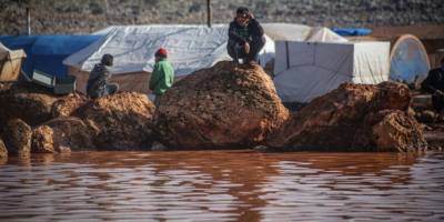 Sağanağın vurduğu İdlib’de çaresizlik diz boyu