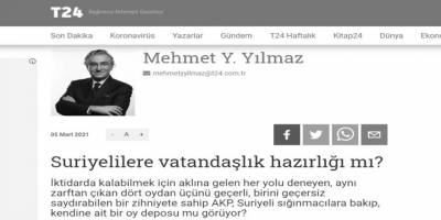 Mehmet Yılmaz’ın ‘mültecilere vatandaşlık mı verilecek?’ korkusu!