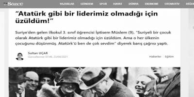 Suriyeli muhacirin de Atatürk'ü yücelteni makbuldür!