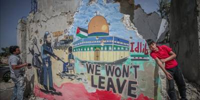 İdlibli grafiti sanatçısı: Filistin halkıyla acımız ve yaramız birdir