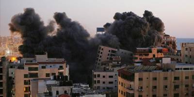 İsrail, sivillerin yaşadığı 12 katlı Hanadi Kulesi'ni hava saldırısıyla yıktı