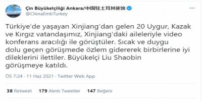 Çin’in Ankara Büyükelçiliği Müslümanların izzet-i nefsi ile dalga geçiyor!
