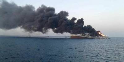 İran donanmasının en büyük gemisi 'Hark' battı
