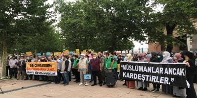 Darbeci Sisi yönetiminin idam kararları Ankara’da protesto edildi