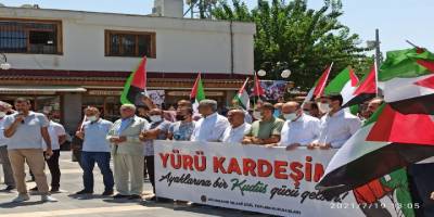 Diyarbakırlı Müslümanlardan Siyonist işgalcilerin Mescid-i Aksa’daki işgal planlarına tepki