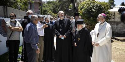 Kudüs'teki Hristiyan Başpiskopostan Şeyh Cerrah Mahallesi sakinlerine destek ziyareti