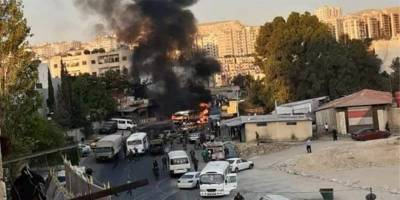 Şam'da askeri otobüs patladı