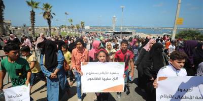 Gazze'de yetim çocuklarla dayanışma etkinliği düzenlendi