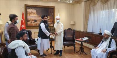 Diyanet İşleri Başkanı Erbaş, Taliban heyeti ile görüştü 