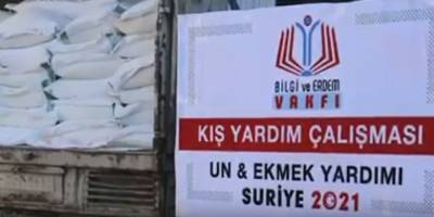 Bilgi ve Erdem Vakfından İdlib'e un ve kurban yardımı
