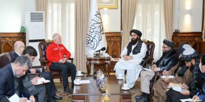 Kızılay Başkanı ile Afganistan yönetimi arasında görüşme