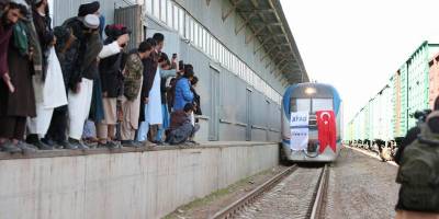 İnsani yardım taşıyan iyilik treni Afganistan’a ulaştı