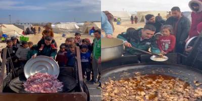 CZN Burak, Suriyeli çocuklarla yemek yaptı
