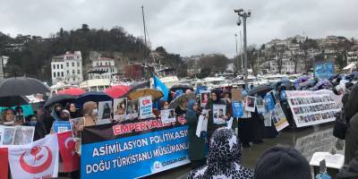 Çin’in Doğu Türkistan'daki zulümleri İstanbul’da protesto edildi