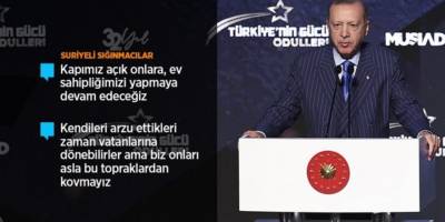 Erdoğan: Kardeşlerimize sonuna kadar sahip çıkacağız