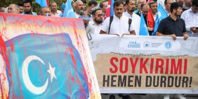 Çin'in Doğu Türkistan’daki zulümleri İstanbul'da protesto edildi