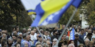 Bosna Hersek'te Yüksek Temsilci aleyhine gösteri düzenlendi