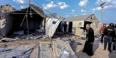 Esed rejiminin İdlib'de çadır kampa düzenlediği saldırıda 6 sivil öldü, 75’i yaralandı