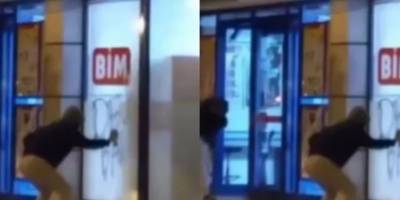 “Devlet baba"nın vandalları BİM mağazasına saldırdı