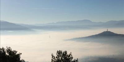 Saraybosna'daki hava kirliliği nedeniyle uçaklar iniş yapamadı