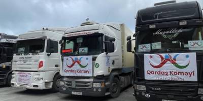 Azerbaycan ve Gürcistan'dan gelen 80 yardım tırı Sarp Sınır Kapısı'ndan giriş yaptı