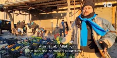 Suriyeli esnaf dükkânını depremzedelerin kullanımına açtı
