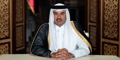 Katar Emiri Şeyh Temim'den "kardeşlerimizle dayanışma içindeyiz" mesajı