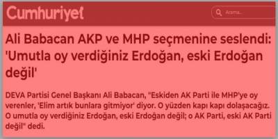 Erdoğan eski Erdoğan değil ama Kılıçdaroğlu yeni mi?