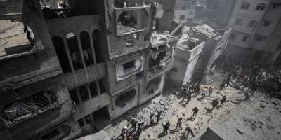Siyonist İsrail’in Gazze'ye saldırılarında 15 bina yıkıldı