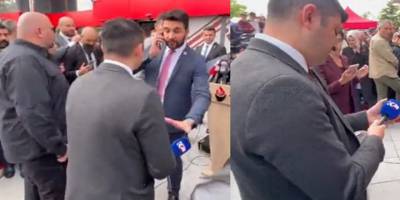 Bir mikrofona tahammül edemediler!