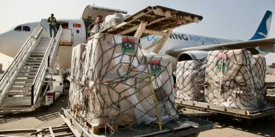Sel felaketinin yaşandığı Libya'ya 70'ten fazla yardım uçağı ulaştı