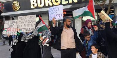 Siyonist orduya destek veren işletmelere boykot eylemi