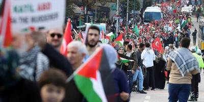Birçok kentte "El Ele Gazze Şeridi" eylemi düzenlendi