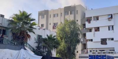 Soykırımcı İsrail ordusu Şifa Hastanesinin çevresine gaz bombaları attı