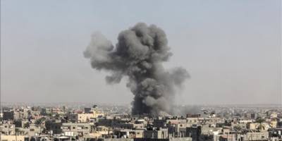 Siyonistler, Gazze'nin Han Yunus kentine şiddetli hava saldırısı düzenledi