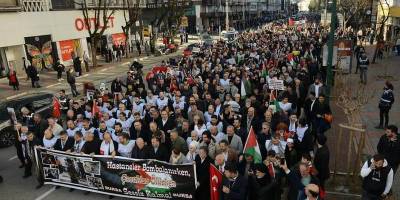 Bursa, Gazze için yürüdü