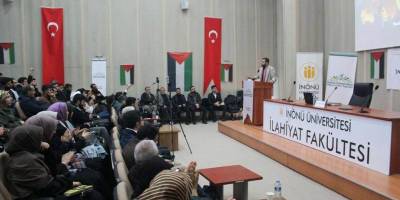 İnönü Üniversitesi'nde Filistin konferansı yapıldı