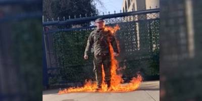 ABD'li asker Gazze için kendini yaktı