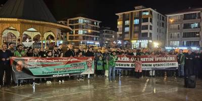 Amasya’da Gazze için eller semaya açıldı