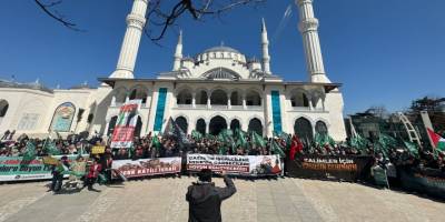 Gazze nöbeti Levent'te devam ediyor: Direnen Gazze kazanacak!