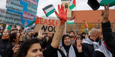 Alman polisinden Filistin destekçilerine sert müdahale