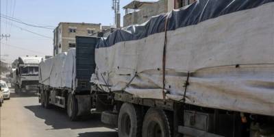 BAE, Gazze'nin kuzeyine kara yoluyla ilk yardım konvoyunun ulaştığını açıkladı