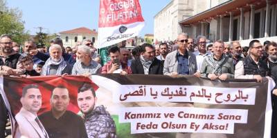 İstanbul Gazze şehitleri için bayramda Fatih’te buluştu
