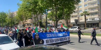Kahramanmaraş'ta Filistin nöbeti başladı