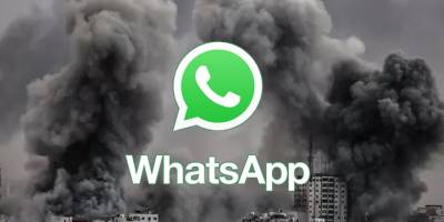  WhatsApp Gazzelilerin konumunu paylaşıyor katil İsrail füze yağdırıyor