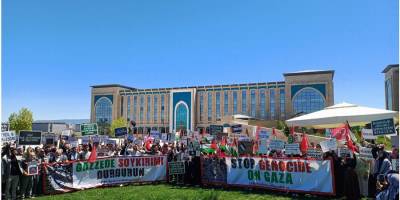 Yıldırım Beyazıt Üniversitesi öğrencileri Filistin direnişini selamladı!
