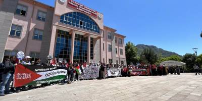 Amasya Üniversitesi öğrencileri Filistin direnişini selamladı!