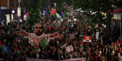 Ümraniye’de Gazze'ye destek yürüyüşü gerçekleştirildi