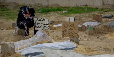 Cibaliya'da 93 Filistinlinin cenazesine ulaşıldı